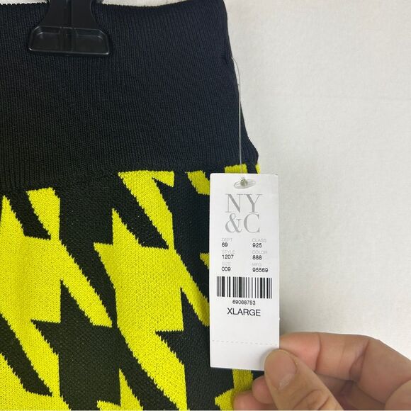 New York & Company Houndstooth Jogger Pant knit New with tag XL - Picture 5 of 8